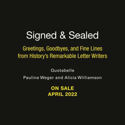 Cover for Signed and Sealed