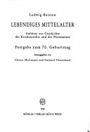 Cover for Lebendiges Mittelalter