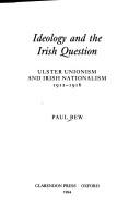 Cover for Ideology and the Irish question