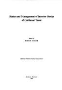 Cover for Status and management of interior stocks of cutthroat trout