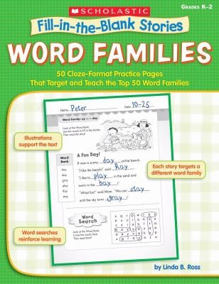 Cover for FillInTheBlank Stories Word Families