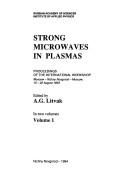 Cover for Strong microwaves in plasmas