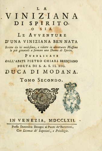 Cover for La viniziana di spirito
