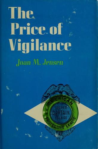 Cover for The price of vigilance