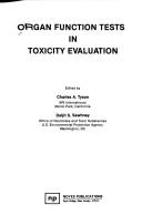 Cover for Organ function tests in toxicity evaluation