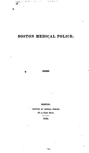 Cover for Boston Medical Police