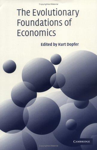Cover for The evolutionary foundations of economics