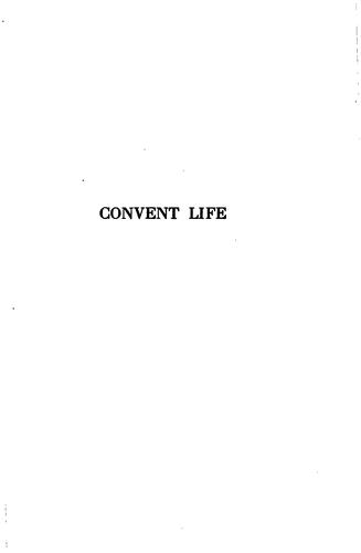 Cover for Convent life