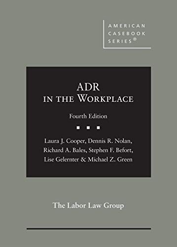 Cover for ADR in the Workplace