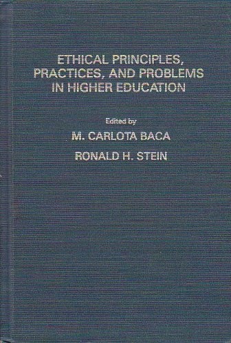 Cover for Ethical principles, practices, and problems in higher education