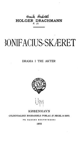 Cover for Bonifacius-skaeret