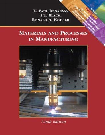 Cover for Materials and Processes in Manufacturing