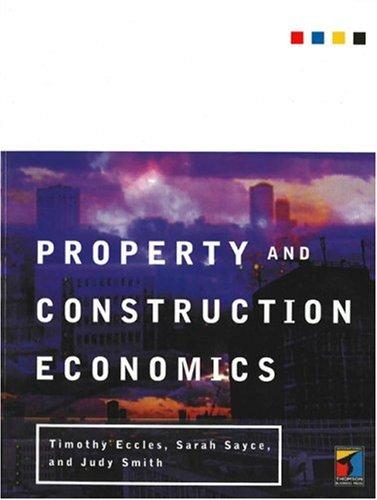 Cover for Property and Construction Economics