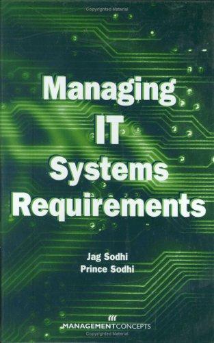 Cover for Managing It Systems Requirements