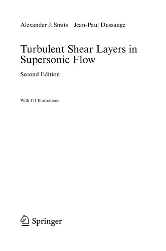 Cover for Turbulent shear layers in supersonic flow
