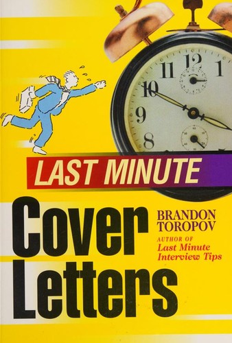 Cover for Last minute cover letters