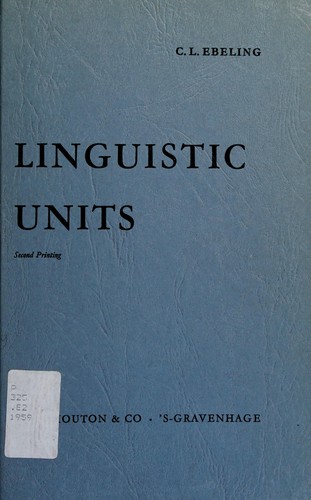 Cover for Linguistic units.