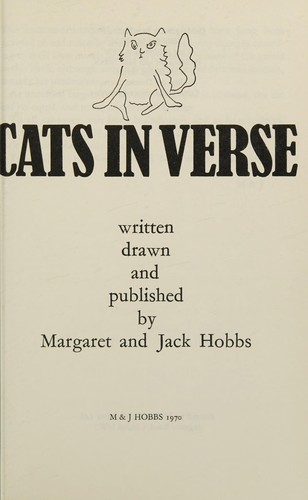 Cover for Cats in verse