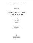 Cover for Lasers and their applications