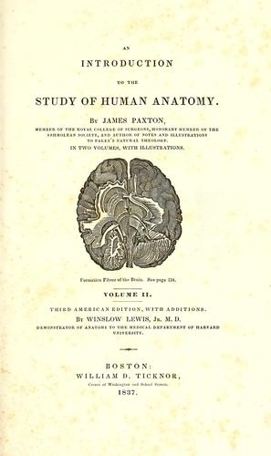 Cover for An introduction to the study of human anatomy