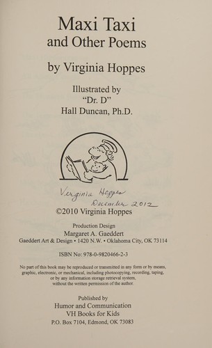 Cover for Maxi Taxi and Other Poems