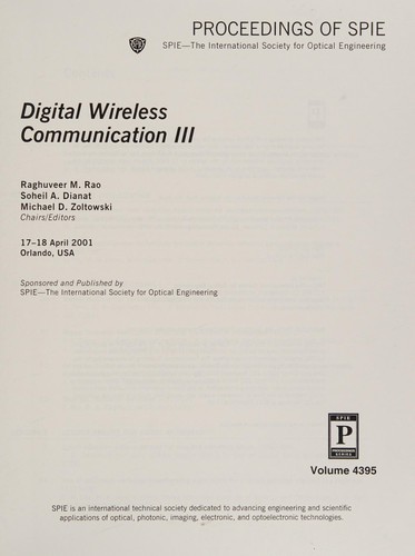Cover for Digital wireless communication III