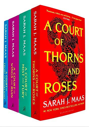 Cover for Court of Thorns and Roses / A Court of Mist and Fury / A Court of Wings and Ruin / A Court of Frost and Starlight