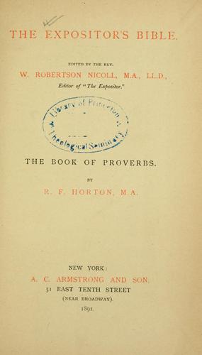 Cover for book of Proverbs.