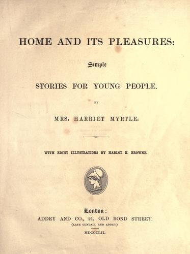 Cover for Home and its pleasures