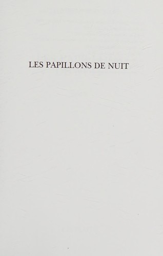 Cover for Les papillons de nuit