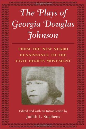 Cover for The Plays of Georgia Douglas Johnson