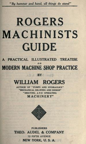 Cover for Rogers machinists guide