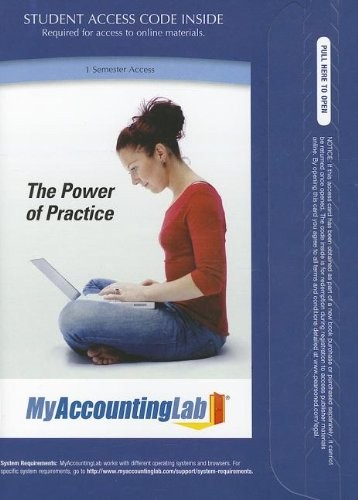 Cover for MyAccountingLab with Pearson eText -- Access Card -- for Financial and Managerial Accounting, Ch 1-14