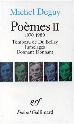 Cover for Poèmes II, 1970-1980