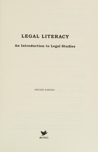 Cover for Legal Literacy