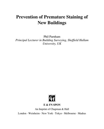Cover for Prevention of premature staining of new buildlings