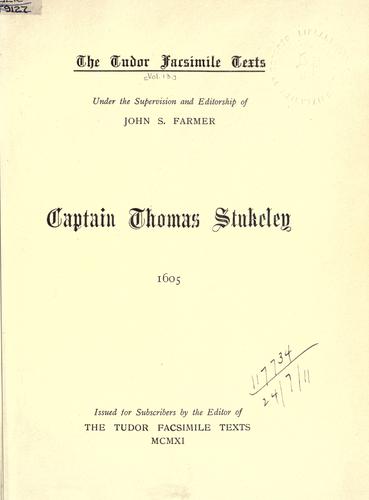 Cover for Captain Thomas Stukeley.  1605.
