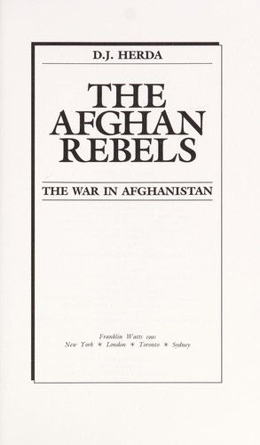 Cover for The Afghan Rebels