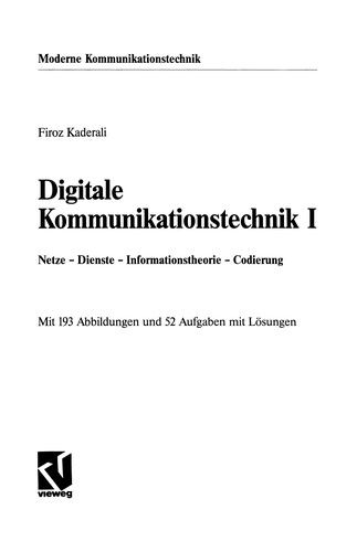 Cover for Digitale Kommunikationstechnik I