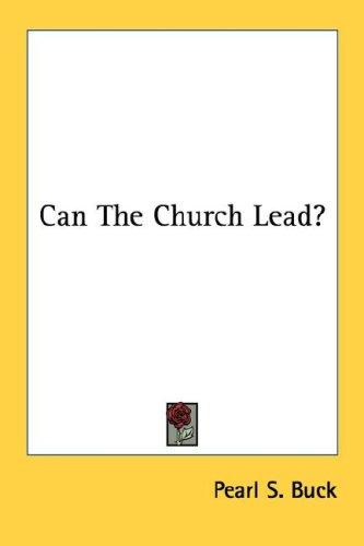 Cover for Can The Church Lead?