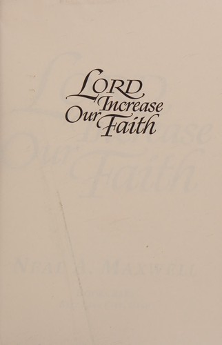 Cover for Lord Increase Our Faith