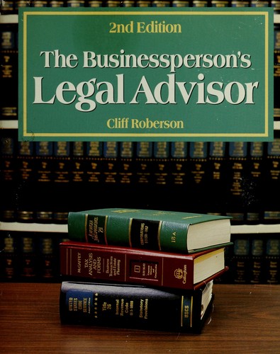 Cover for The businessperson's legal advisor