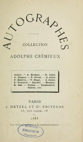 Cover for Autographes