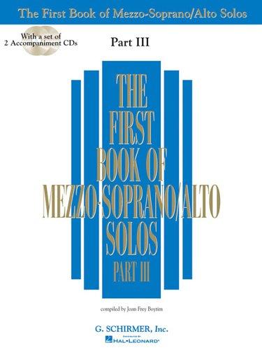 Cover for The First Book of Mezzo-Soprano/Alto Solos Part III (Book/CD)