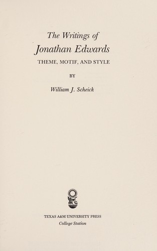 Cover for The writings of Jonathan Edwards