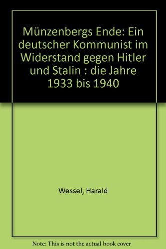 Cover for Münzenbergs Ende