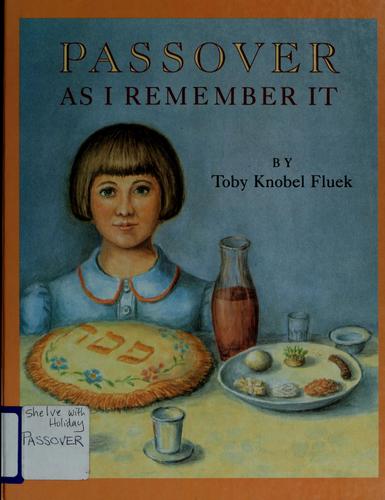 Cover for Passover as I remember it