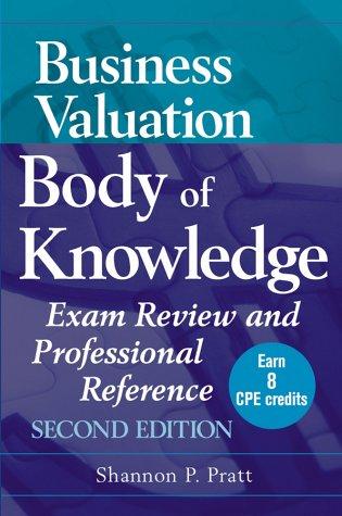 Cover for Business valuation body of knowledge
