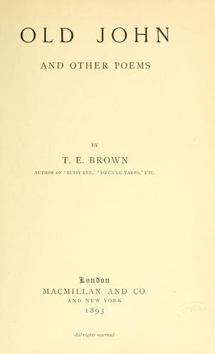 Cover for Old John