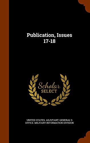 Cover for Publication, Issues 17-18